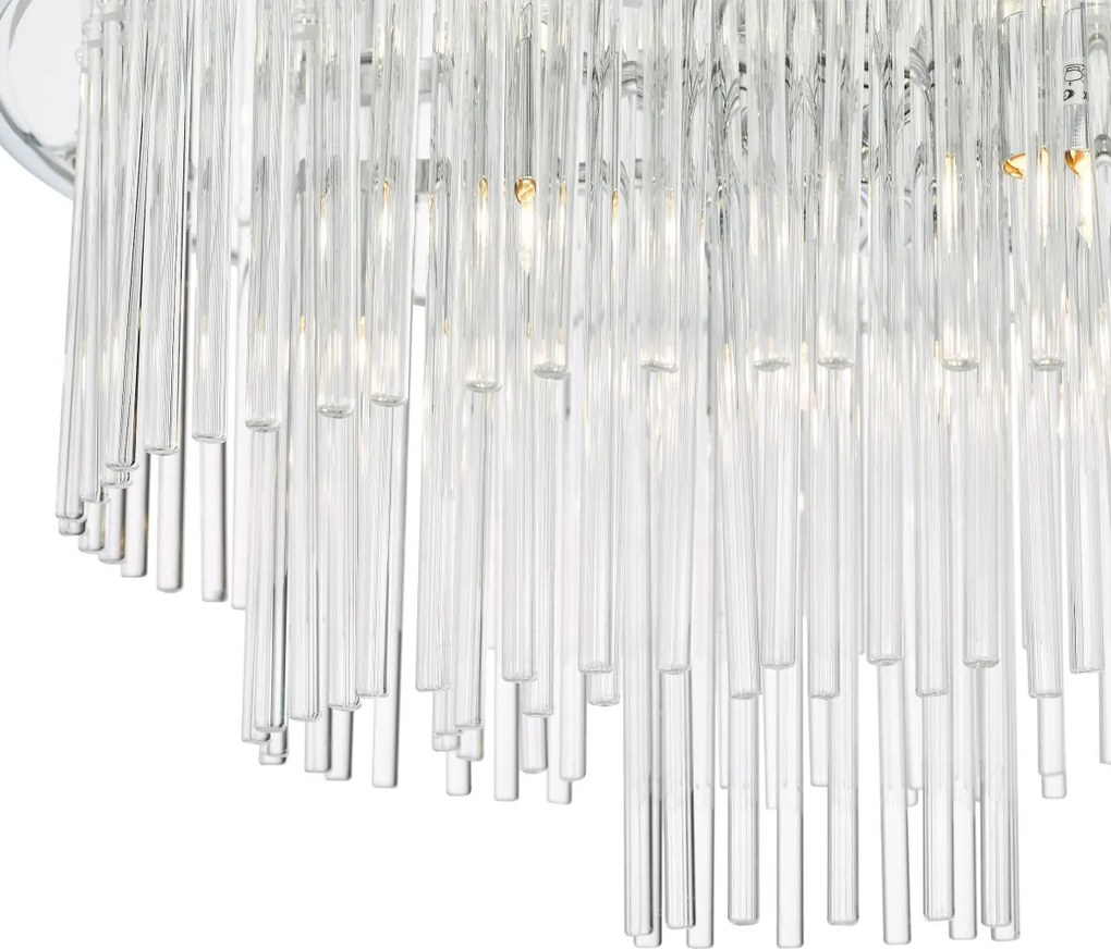 Dar Lighting glamour modern függeszték lukas csiszolt króm darluk1750