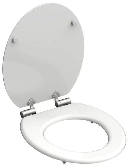 Schütte 84100-A - Fehér SoftClose WC-ülőke, MDF-ből készült