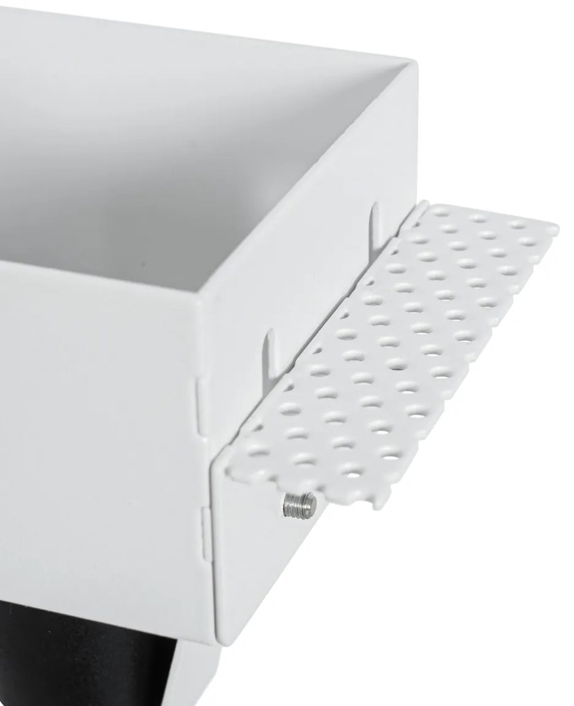 6 db-os süllyesztett spotlámpa szett fehér GU10 70 mm-es, szegély nélküli - Oneon