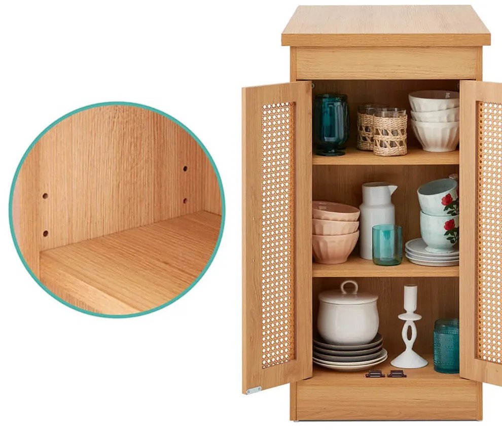 3 részes magasított étkezőgarnitúra tárolóval