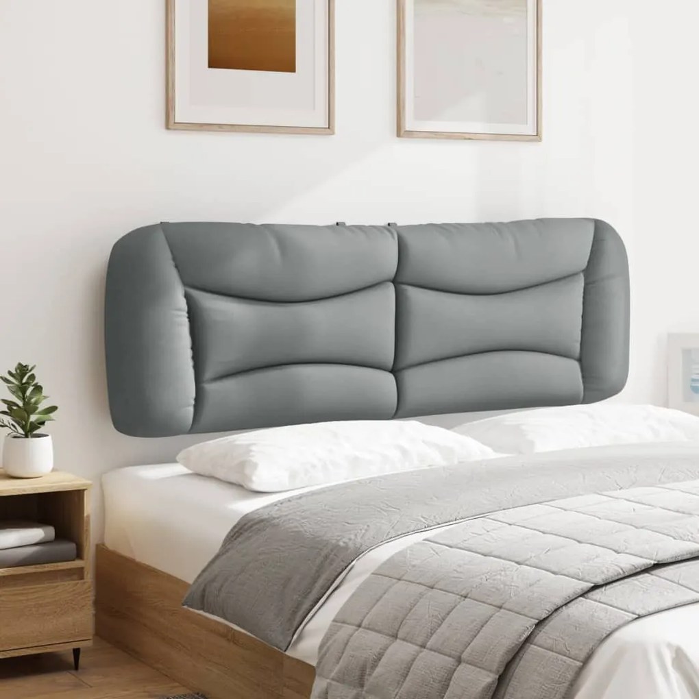 világosszürke szövet fejtámla párna Hvar 160 cm