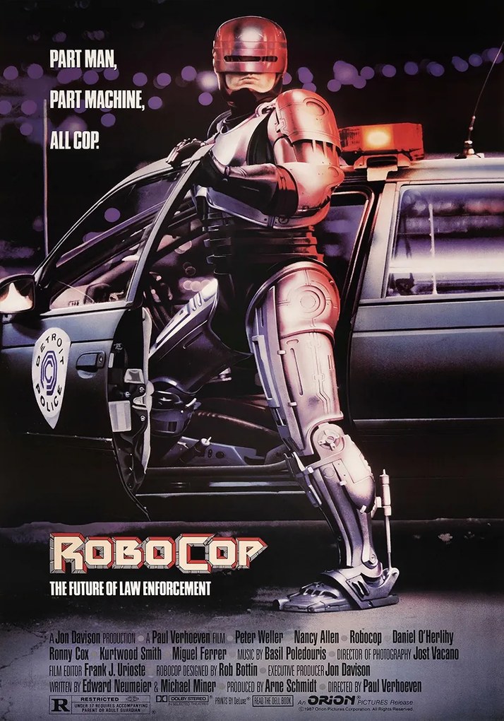 RoboCop filmposzter (1987) 100x70 cm #321