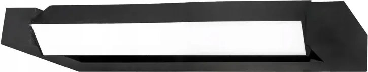 Led fali lámpa tükör fölé 30cm IP54 2x4W fekete Idealed Aster állítható