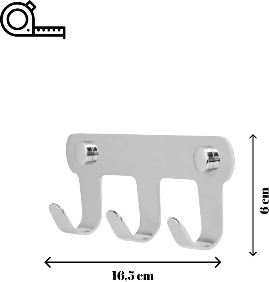 Smart fali fogas, króm, 16,5 cm