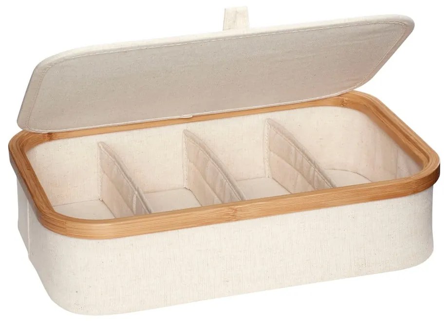 Bamboo 2 db-os bézs textil rendszerező szett - Hübsch