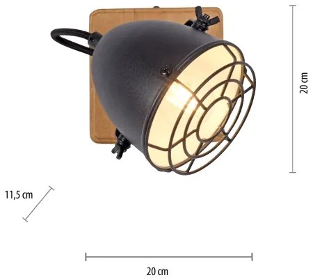 Leuchten Direkt 15171-18 - Fali spotlámpa BEETLE 1xE14/10W/230V