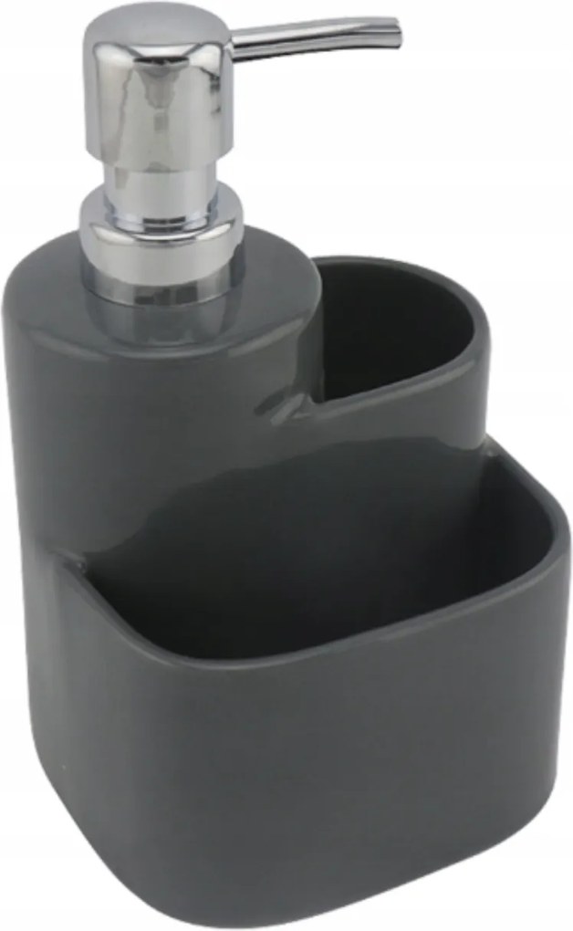 Folyékony mosogatószer adagoló kerámia szürke Abby 330 ml