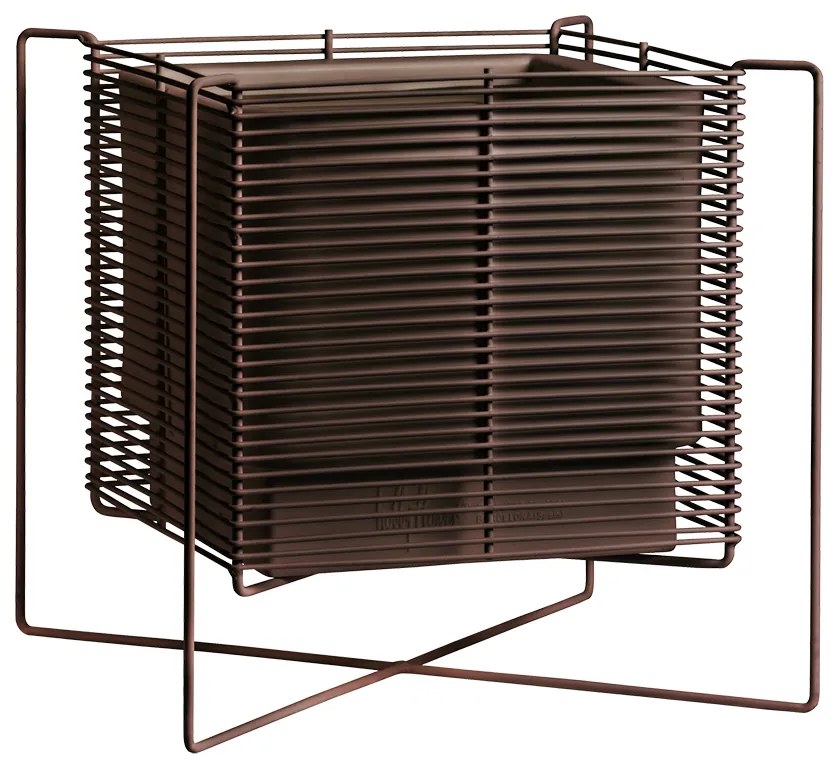 Szögletes önöntöző vetőgép ZEN, alacsony, többféle változatban - Hobby Flower szín: corten