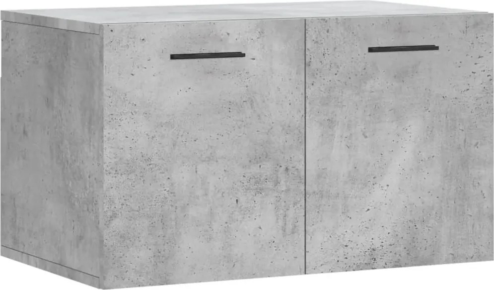 vidaXL betonszürke szerelt fa faliszekrény 60 x 36,5 x 35 cm