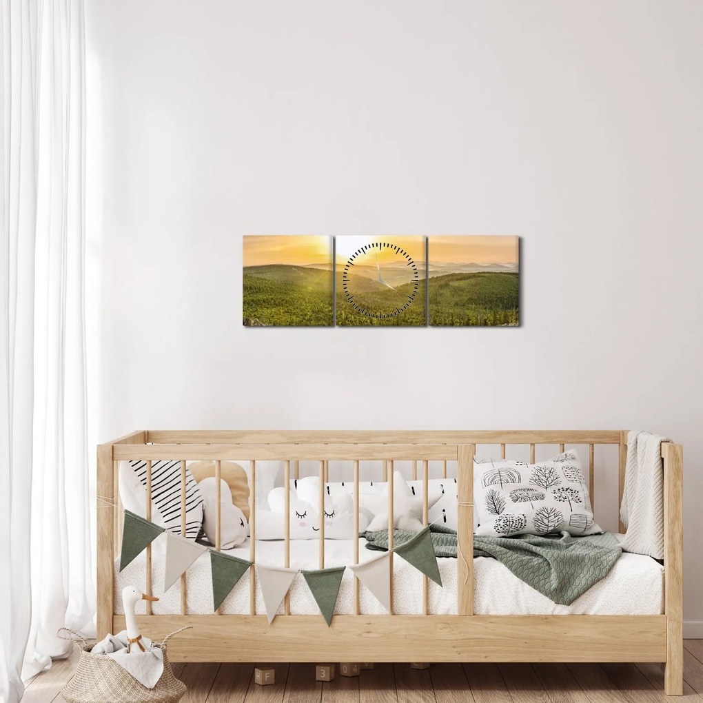 Panorámakép (órával) (90x30 cm)