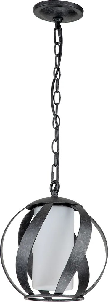 Quintiesse klasszikus loft vintage kültéri függeszték blacksmith fekete opál elsqnblacksmithpobk IP44