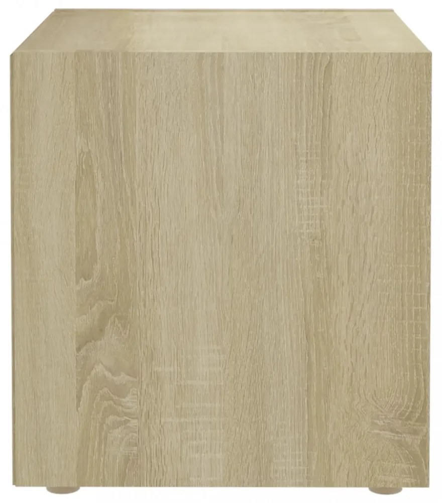 4 db sonoma tölgy színű szerelt fa TV-szekrény 37 x 35 x 37 cm