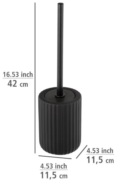 WENKO 24805100 - WC-kefe BELLUNO 11,5x42 cm fekete