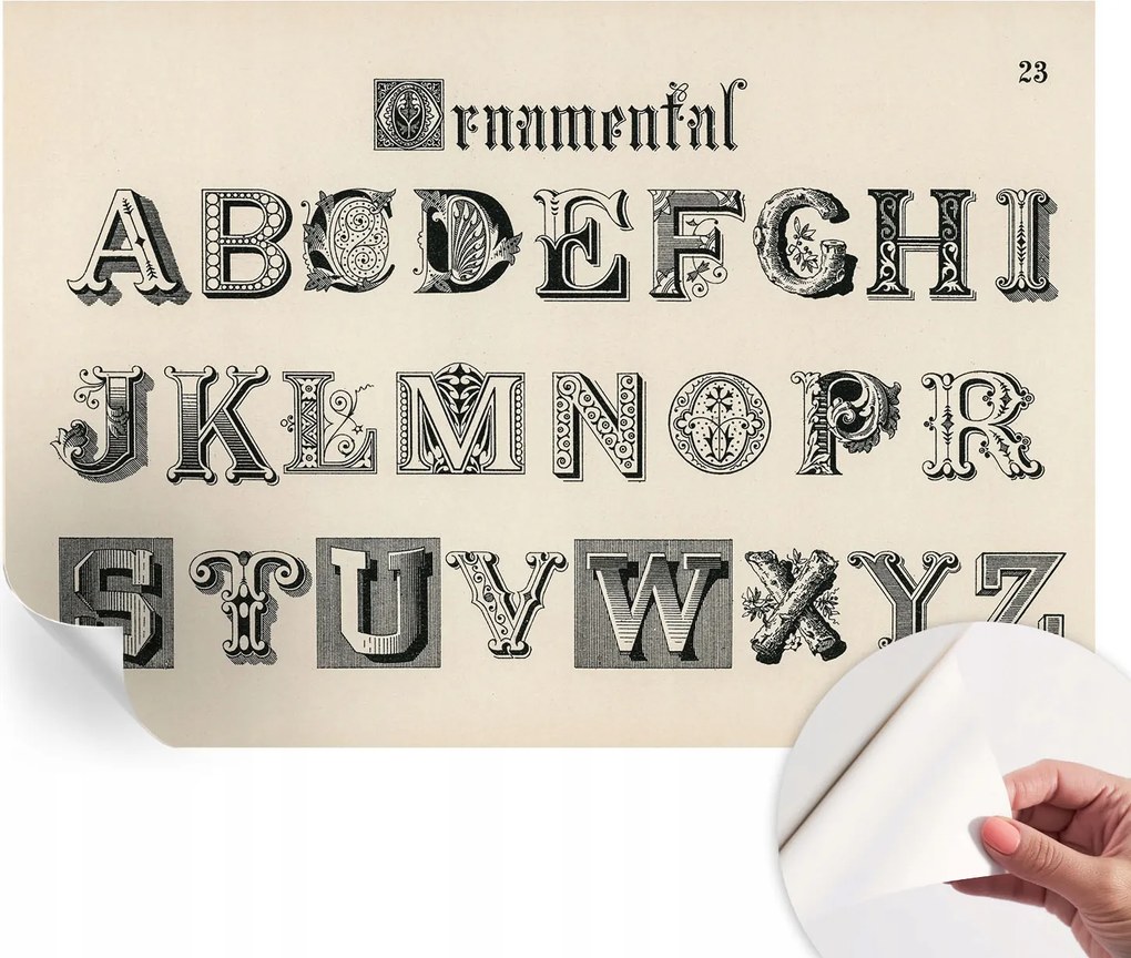 Fotótapéta Öntapadós tapéta a szobába Dekoratív betűk 152x104 cm