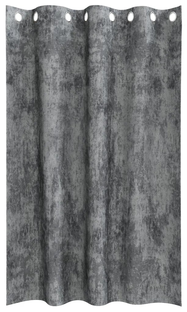 plüss függönyök 2 db lyukkal Szürke 175x140 cm