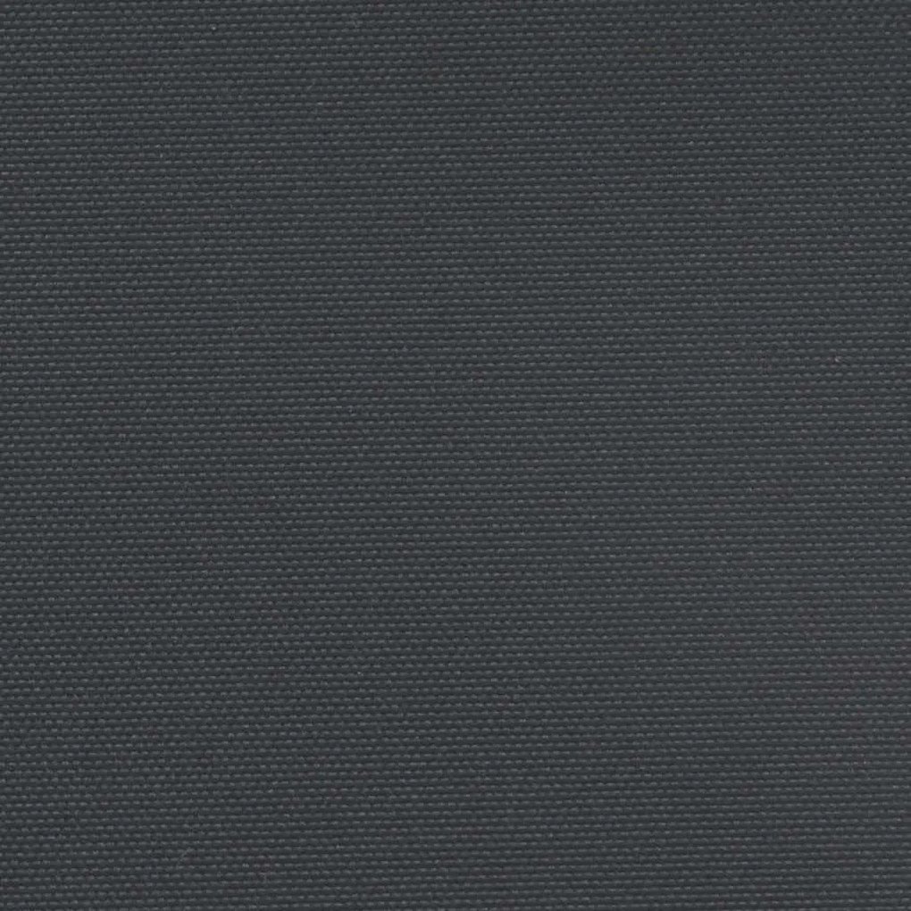 fekete behúzható oldalsó napellenző 160 x 500 cm