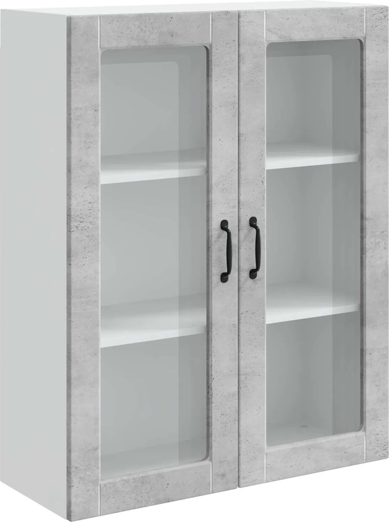 vidaXL Konyhaszekrény Kalmar Beton Szürke 80 x 31 x 100 cm Faanyag