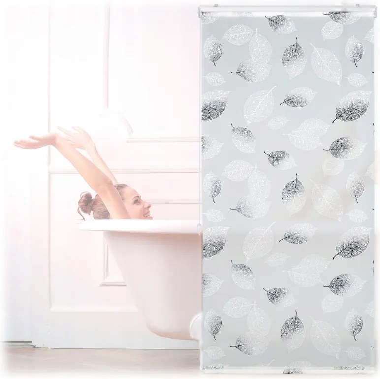 Zuhany Redőny Levelek Vízálló Fürdőszoba Kád Zuhany