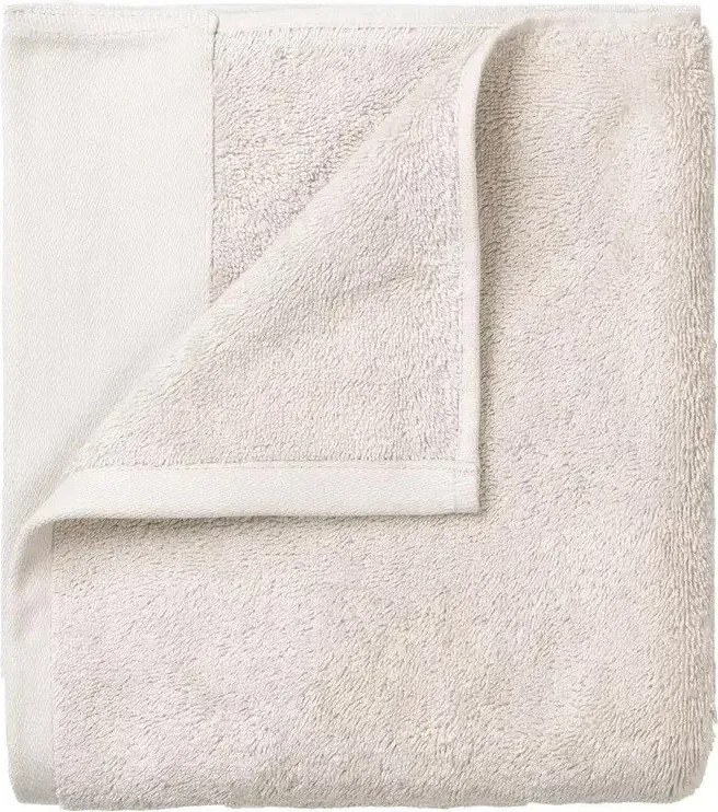 Krémszínű frottír bio pamut törölköző szett 2 db-os 30x50 cm Riva – Blomus