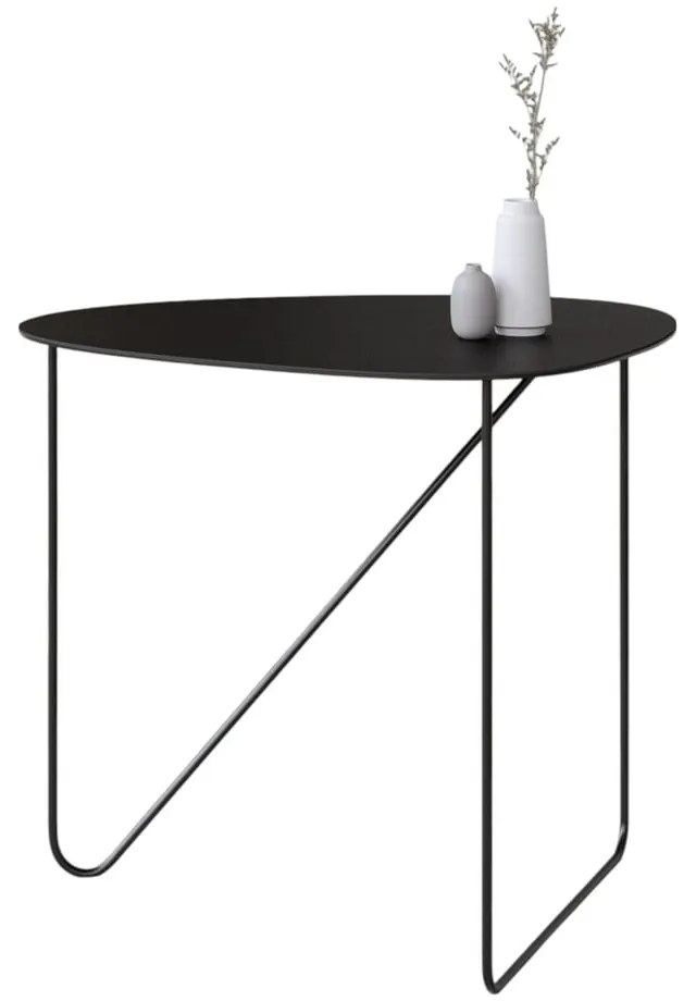 Fekete fém dohányzóasztal 44x50 cm Curve L Bull – LIND DNA