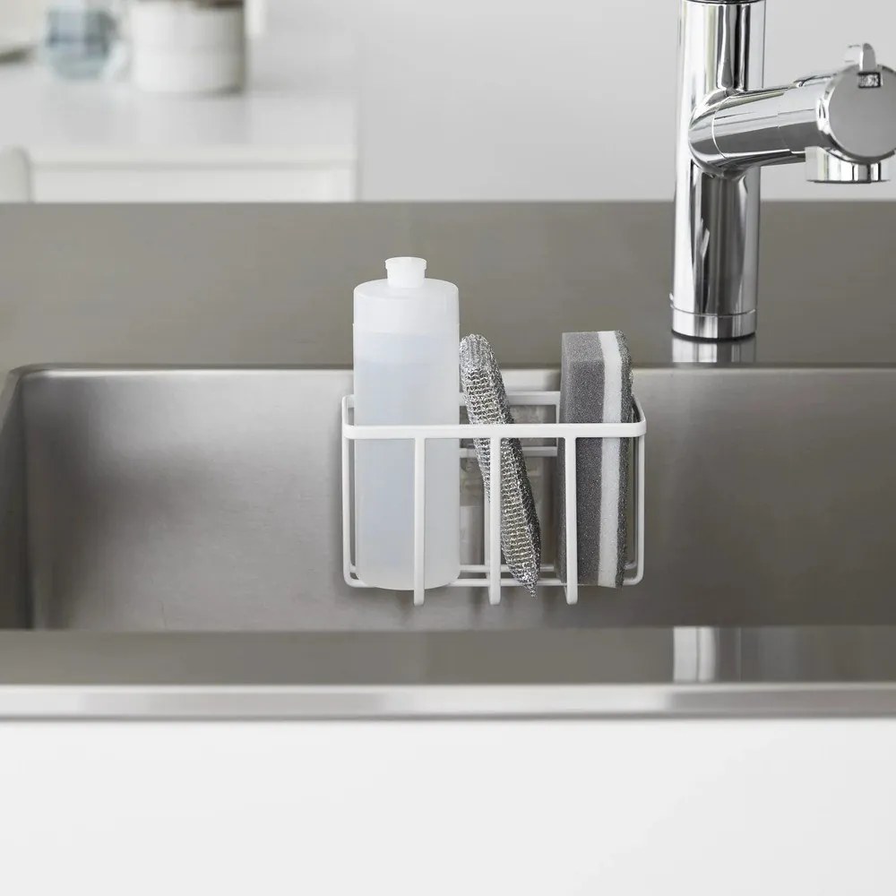 Fehér öntapadós fém mosogatóeszköz tartó Film Hook – YAMAZAKI