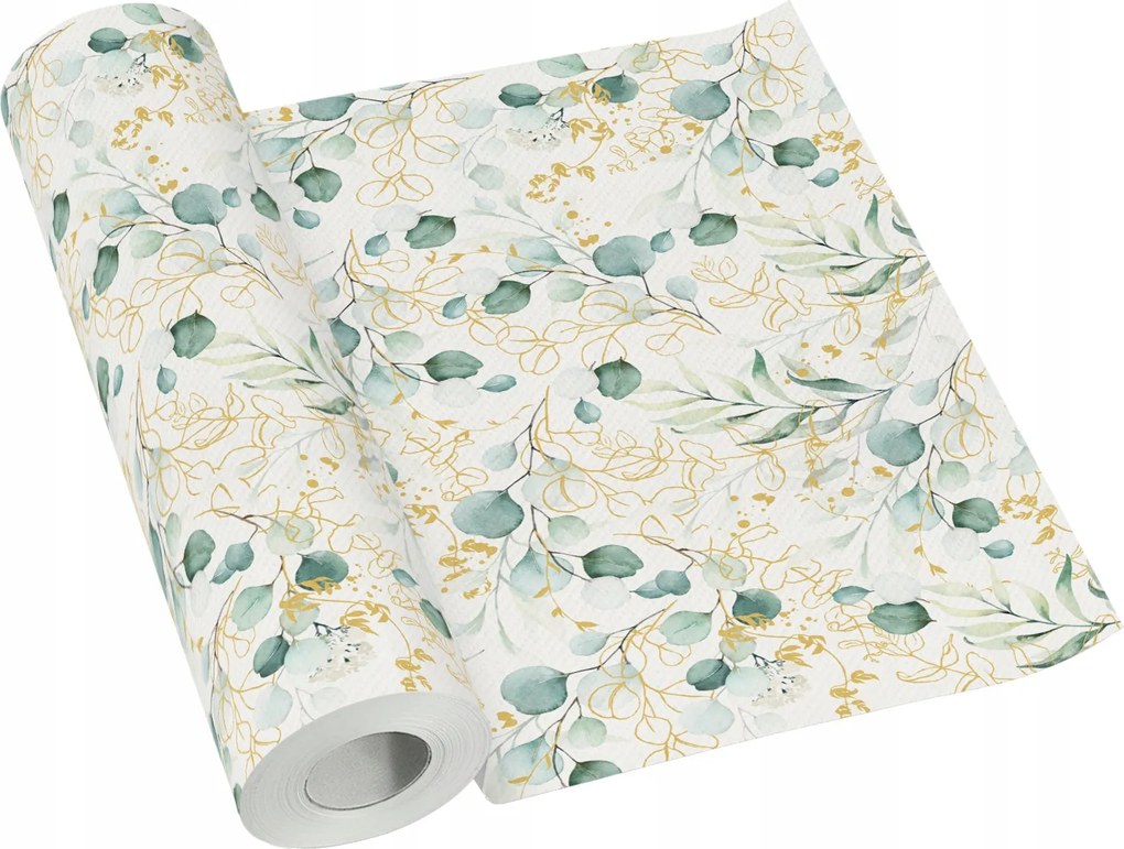 Flizelin futófelület Paw tekercsben Eukaliptusz esküvő prémium 40cmx24m