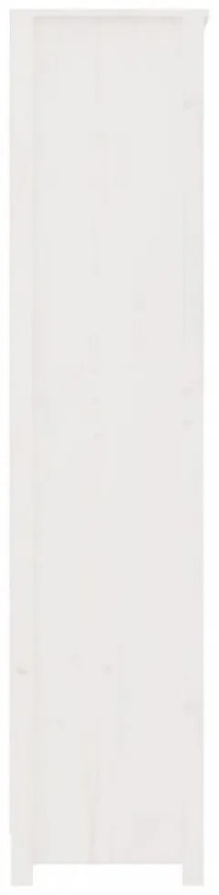 fehér tömör fenyőfa könyvszekrény 80x35x154 cm