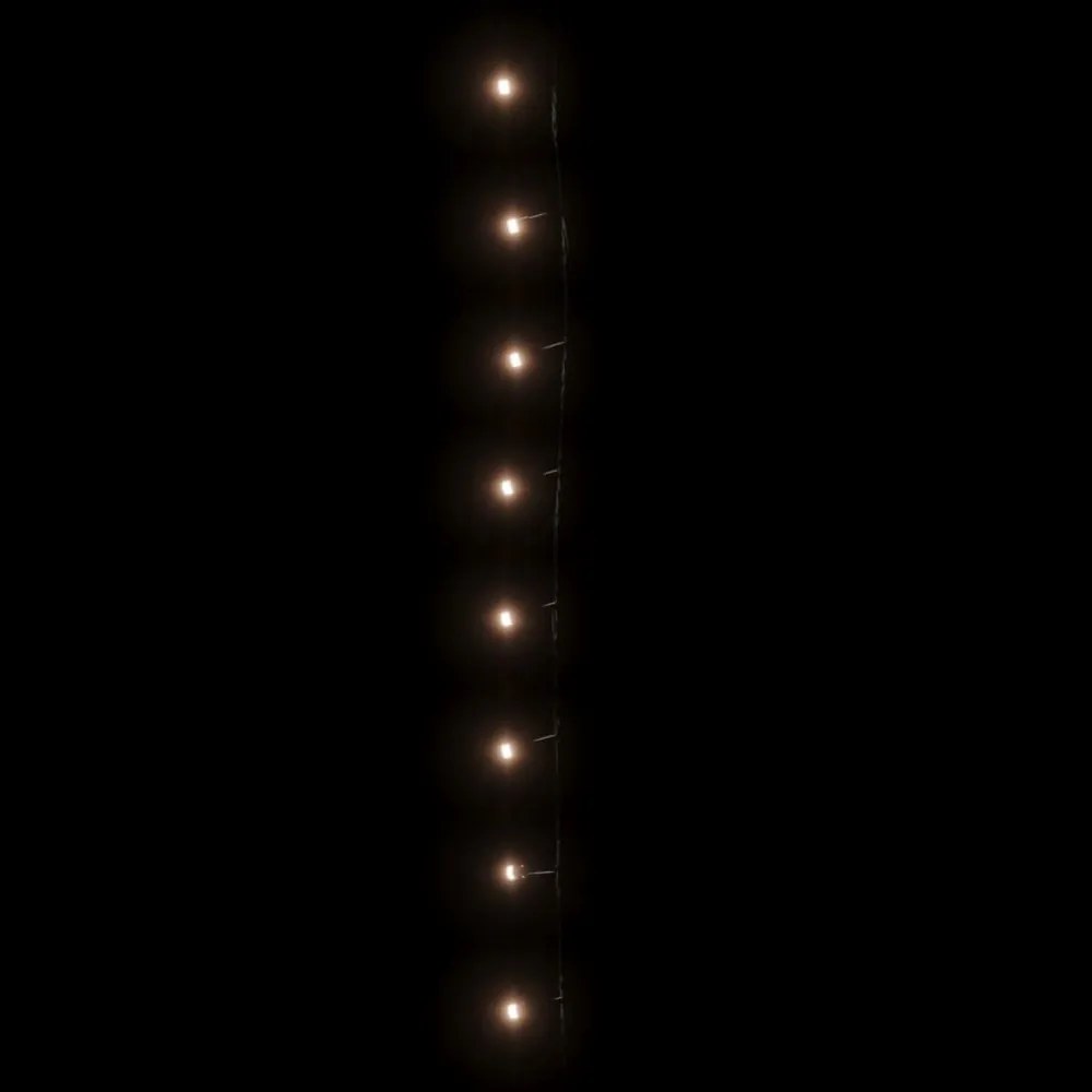 Meleg fehér 600 LED-es fényfüzér 8 világítási móddal IP44 60 m
