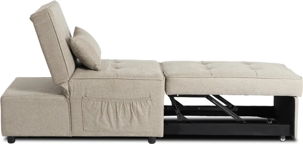 Dönthető, alvófunkciós fotel iberis 67 cm bézs, fotel