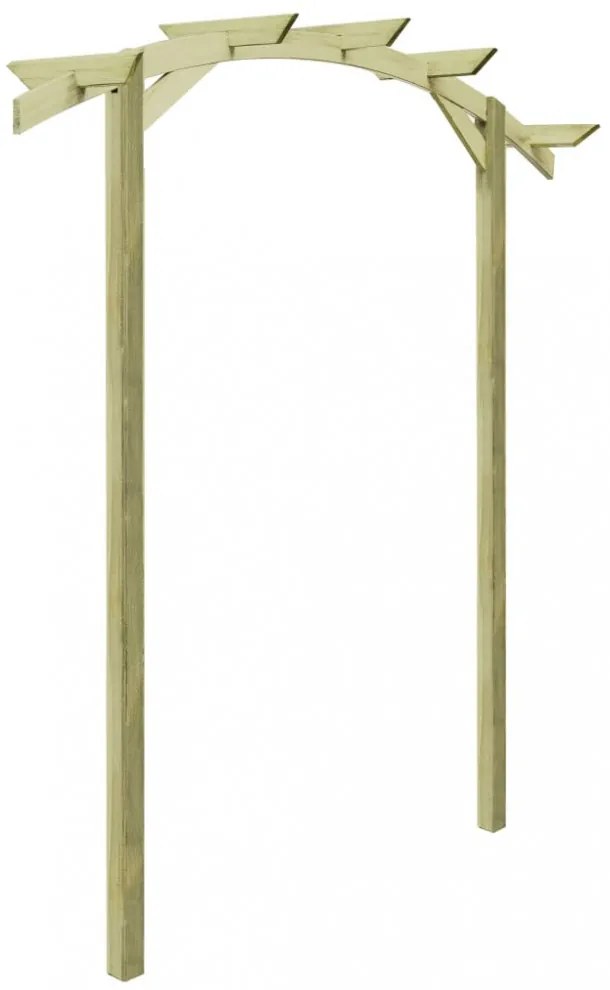 kerti pergola impregnált fenyőfalécekből 180 x 210 x 40 cm