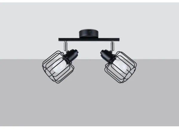 Sollux SL.1115 - Spotlámpa BELUCI 2xE14/40W/230V fekete