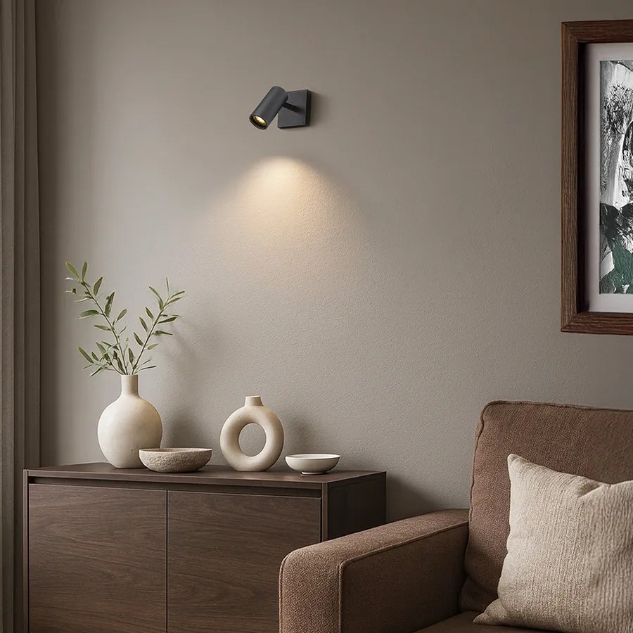 RENDL MARTA felületre szerelhető fekete 230V LED GU10 8W