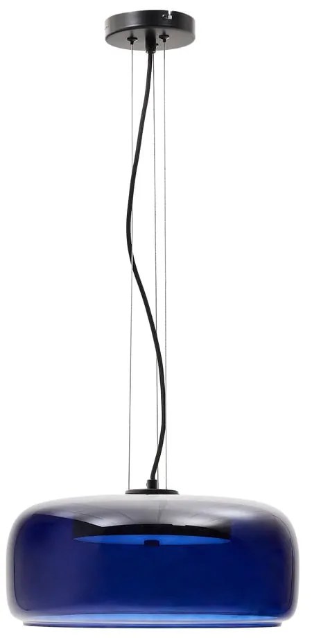Sötétkék LED függőlámpa üveg búrával ø 38 cm Reig – Kave Home