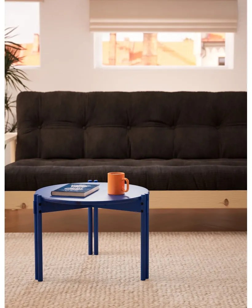 Kék borovi fenyő kerek dohányzóasztal ø 60 cm Sticks – Karup Design