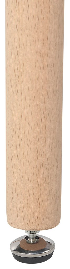 Fehér Világos Fa Bővíthető Étkezőasztal 120/150 x 80 cm MIRABEL Beliani