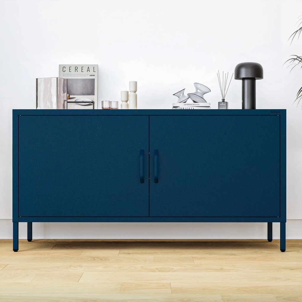 TV-szekrény lábakon ROSA, 1150 x 595 x 400 mm, Modern: sötétkék