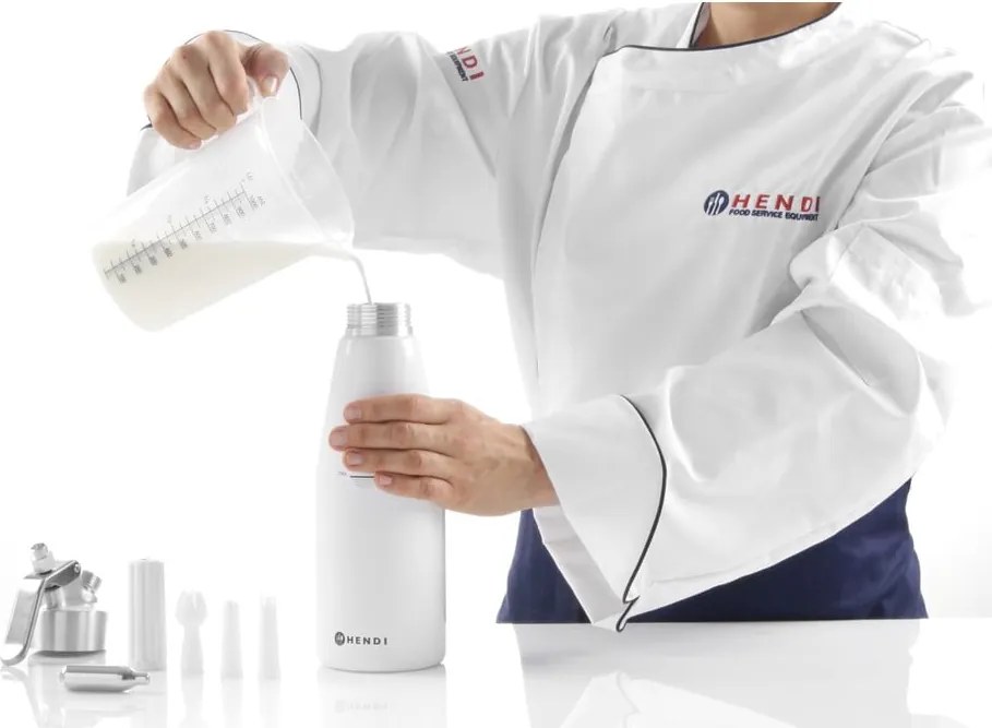 Kitchen Line fekete habszifon, 500 ml - Hendi