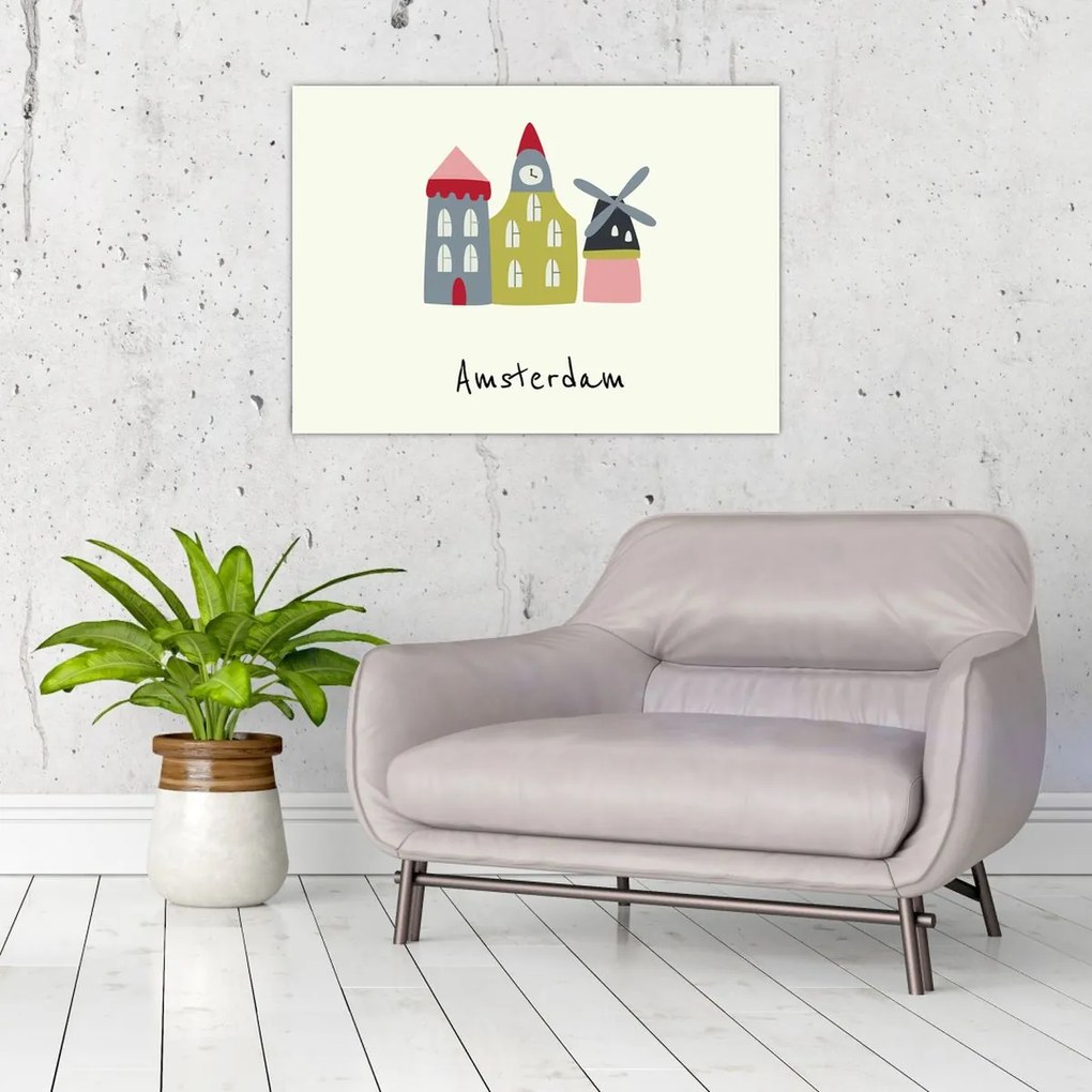 Üveg kép - Európa városai N⁰4 (70x50 cm)