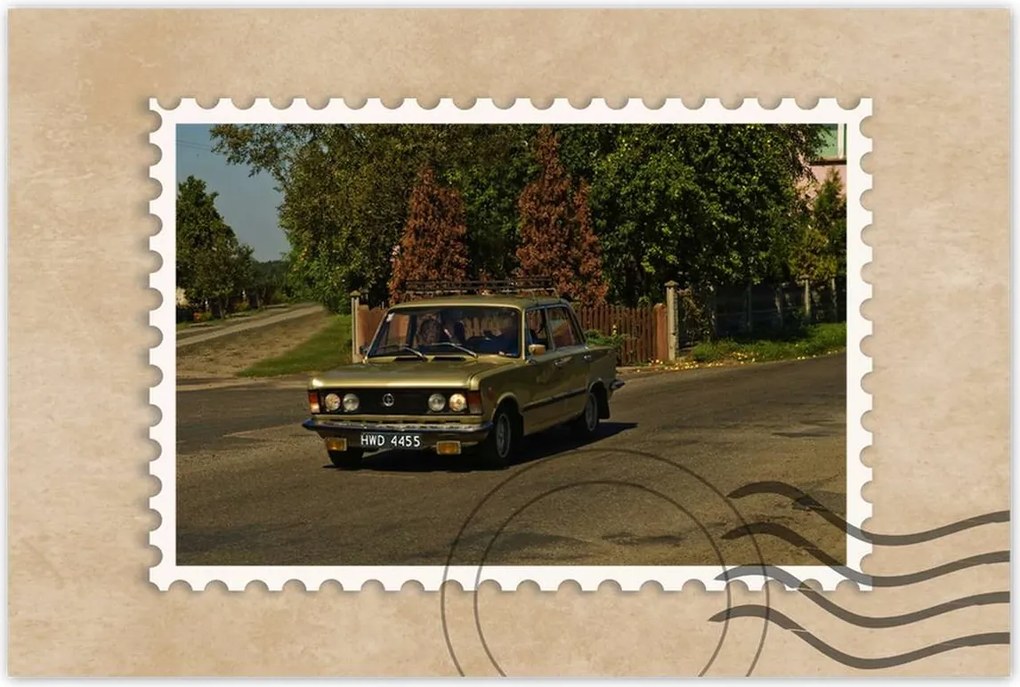Poszterek 90x60 Nagy Fiat 125P Lengyel