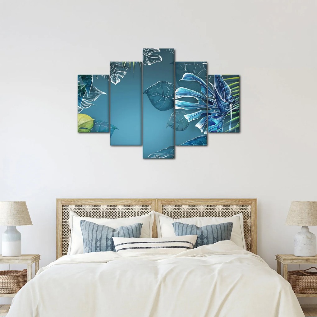 Kép - Trópusi növények levelei (150x105 cm)