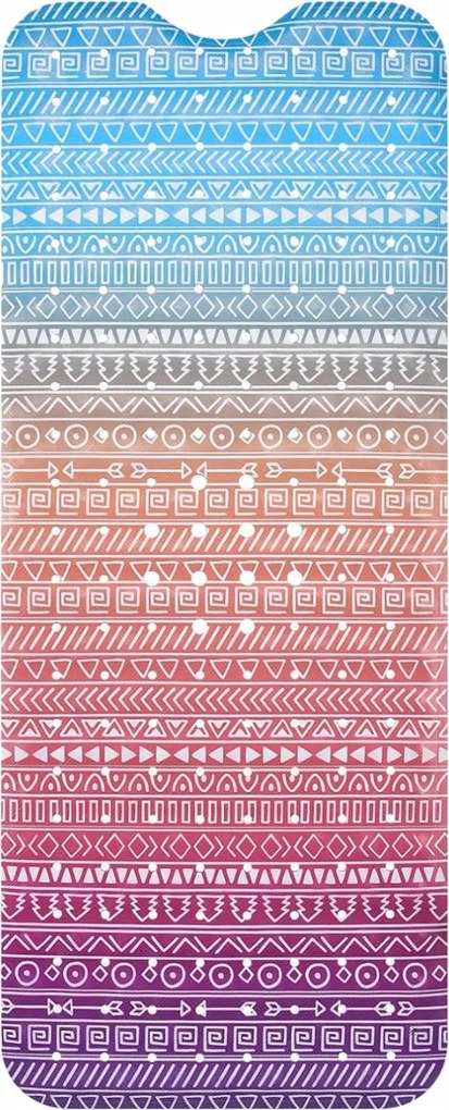 Fürdőszobaszőnyeg Csúszásgátló Tapadókorongos Téglalap alakú Szivárvány 100 x 40 cm