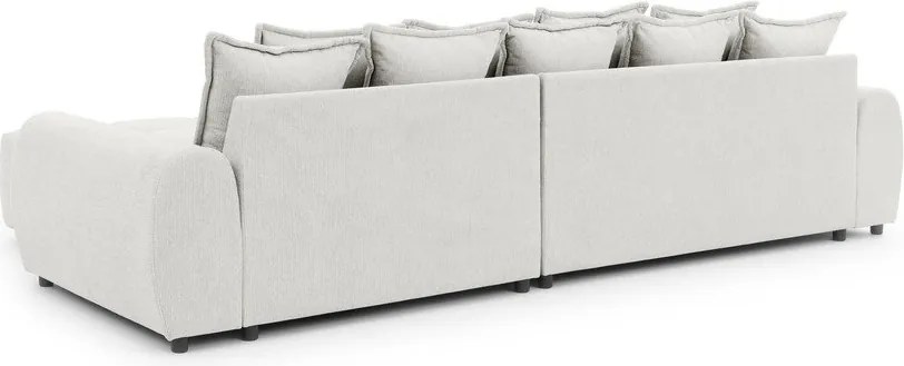 Fehér sarokkanapé (jobb oldali-heverő résszel) Albane – Ropez