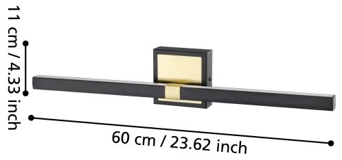 Eglo 900928 - LED Fürdőszobai fali lámpa PEGUERA LED/11W/230V IP44