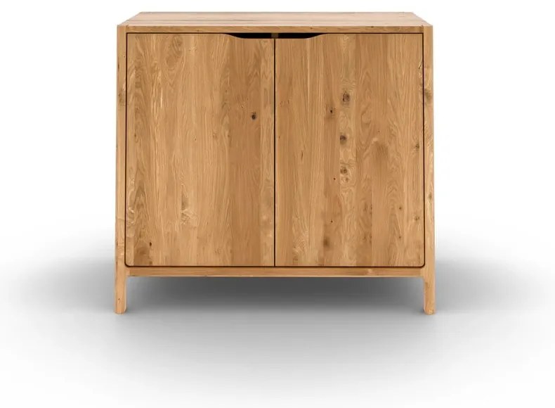 Natúr színű tölgyfa szekrény 95x80 cm Twig – The Beds