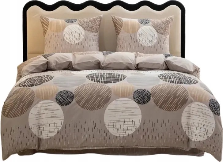 Ágynemű garnitúra 140x200 Pamut szatén 70x80 párnahuzat Puha Mintás