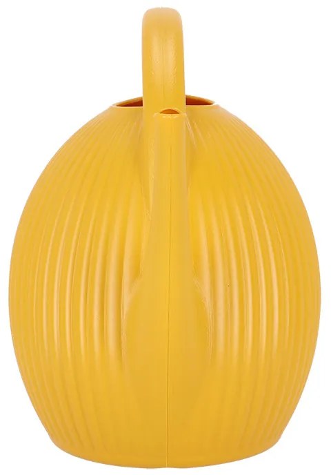 Műanyag bordázott locsolókanna, 9,6 literes, sárga