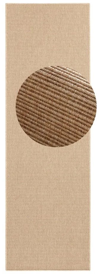 Bézs kültéri-beltéri futószőnyeg 80x450 cm Nature – Hanse Home