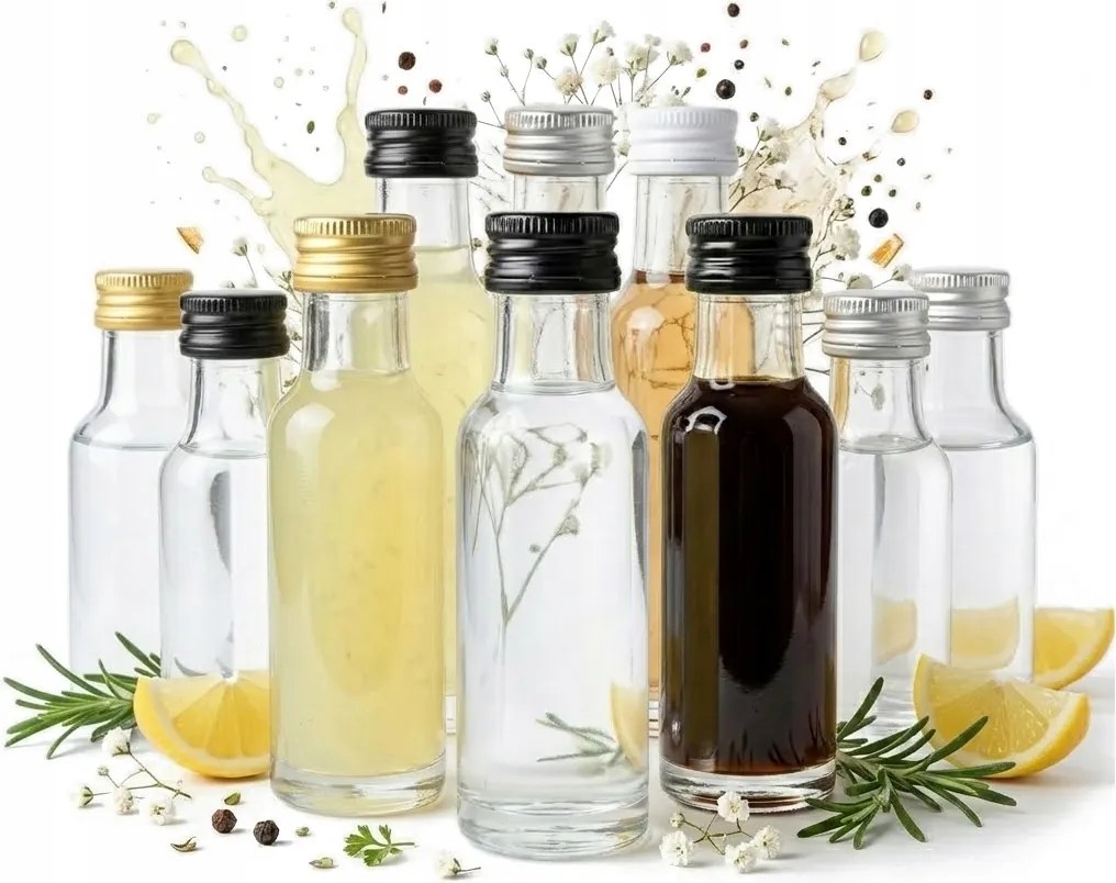 50x Dorica palackok 20ml Esküvő Esküvői ajándék Vendégeknek Tinktúra szett 50 db