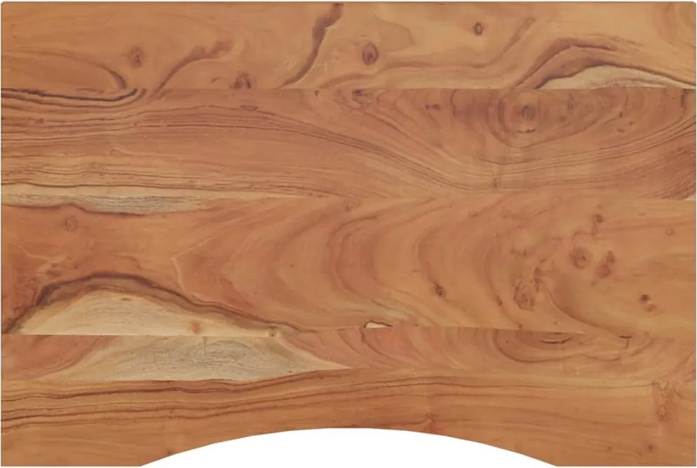 vidaXL tömör akácfa téglalap alakú asztallap 100 x 60 x 2,5 cm