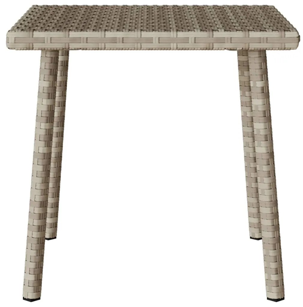 téglalap polyrattan kerti dohányzóasztal 40x40x37cm